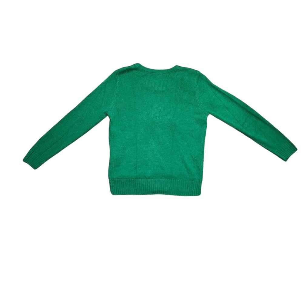 Green Knitted Owl Ugly Sweater Sz Med - Picture 4 of 9